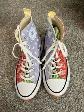 Converse High Top Sneakers in Lavender, Red, Green, Yellow, White